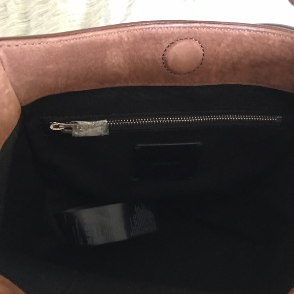 All Saints suede crossbody bag